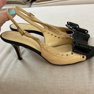 KATE SPADE NEW YORK OPEN TOE CUTOUT SLING-BACKS STUNNING! (7B)